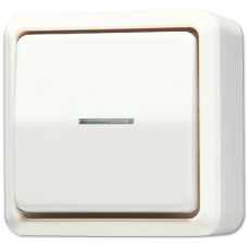 Вимикач одноклавішний 10 AX / 250 В ~ з віконцем 606KO5A