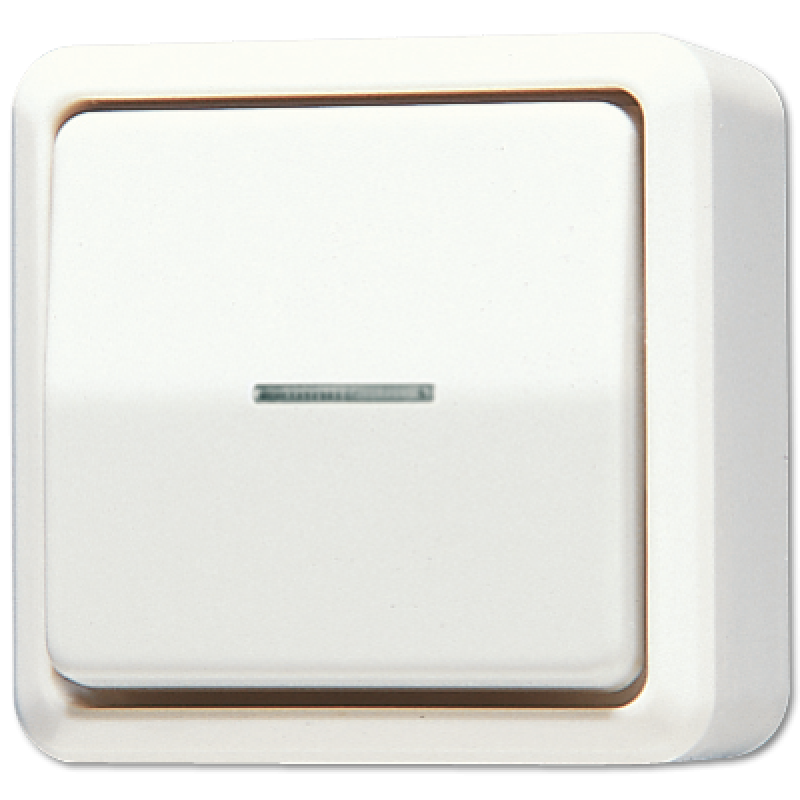 Вимикач одноклавішний 10 AX / 250 В ~ з віконцем 606KO5A Вимикач одноклавішний 10 AX / 250 В ~ з віконцем 606KO5A