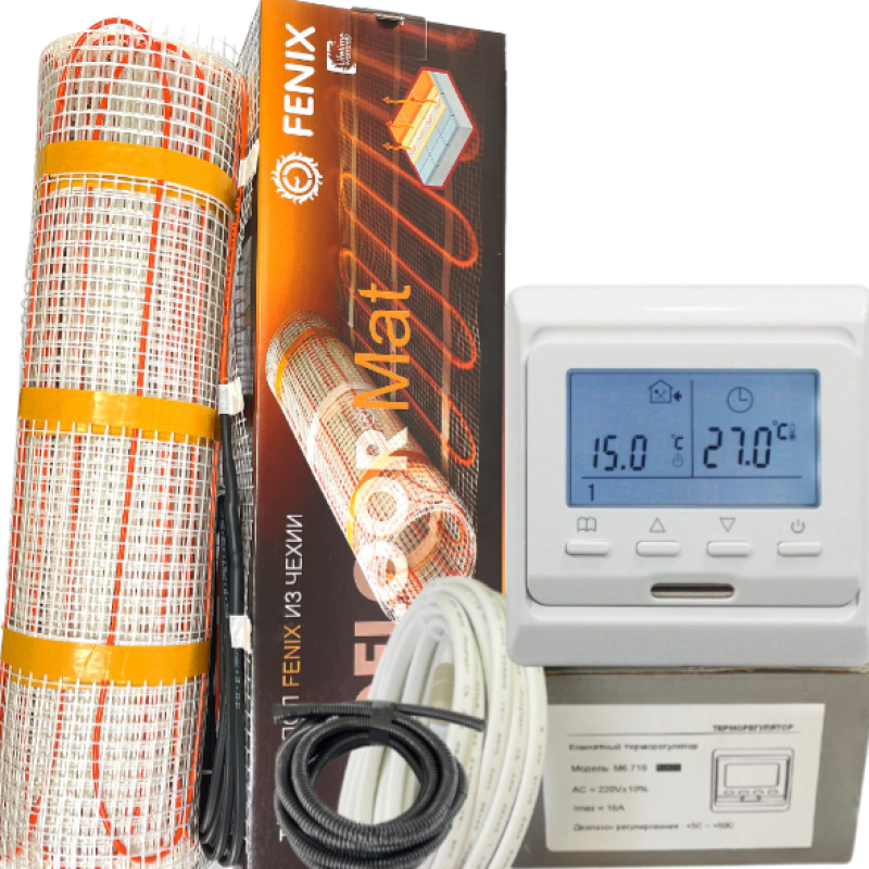 НАГРІВАЛЬНИЙ МАТ FENIX LDTS 160 3,0м2, 500 ВТ НАГРІВАЛЬНИЙ МАТ FENIX LDTS 160 3,0м2, 500 ВТ