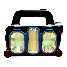 Ліхтарик з акумулятором та сонячною батареєю Синій