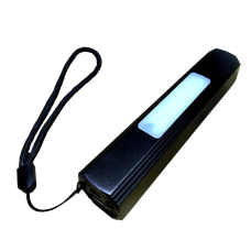 Ліхтарик з боковим світлом та акумулятором Чорний
