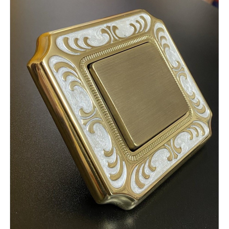 Вимикачі FEDE колекція SMALTO ITALIANO SIENA Pearl White