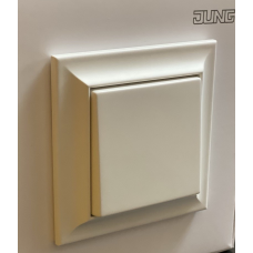 Вимикачі та розетки JUNG серії ECO PROFI STANDART Білий матовий