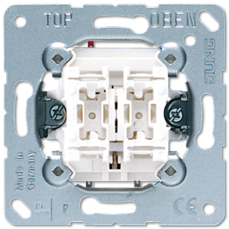 2-х клавішний механізм кнопки без фіксації 10 А / 250 В ~ 535U