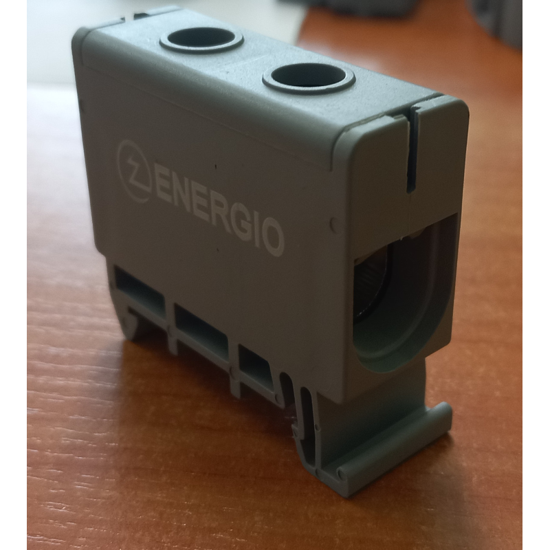 Клема ввідна силова ENERGIO IPT 50 мм2 на DIN-рейку сіра Клема ввідна силова ENERGIO IPT 50 мм2 на DIN-рейку сіра