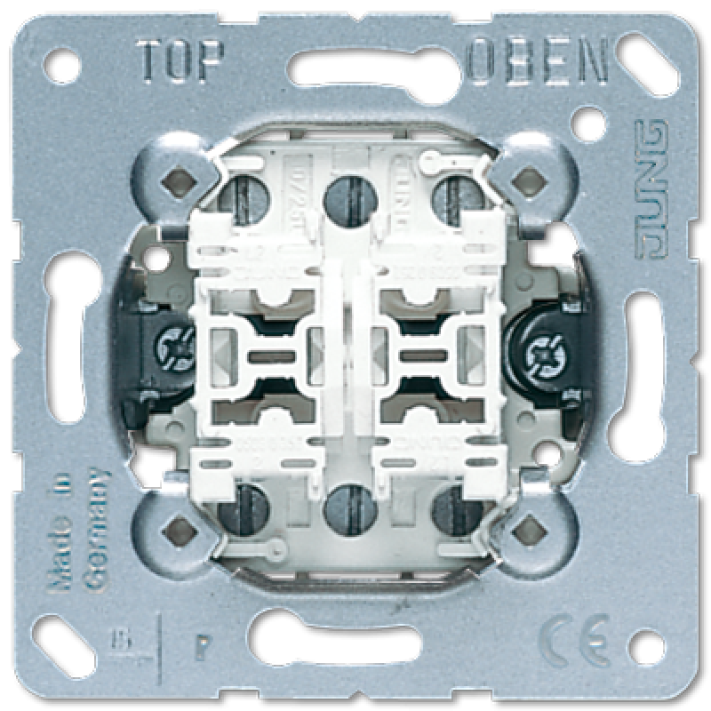 2-х клавішний механізм кнопки без фіксації 10 А / 250 В ~ 539U 2-х клавішний механізм кнопки без фіксації 10 А / 250 В ~ 539U