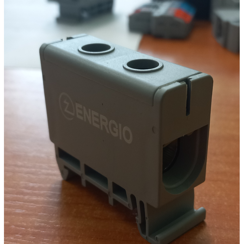 Клема ввідна силова ENERGIO IPT 95 мм2 на DIN-рейку сіра Клема ввідна силова ENERGIO IPT 95 мм2 на DIN-рейку сіра