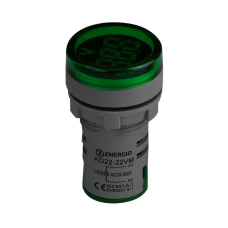 Індикатор з вольтметром і амперметром ENERGIO AD22-22VAMG зелений