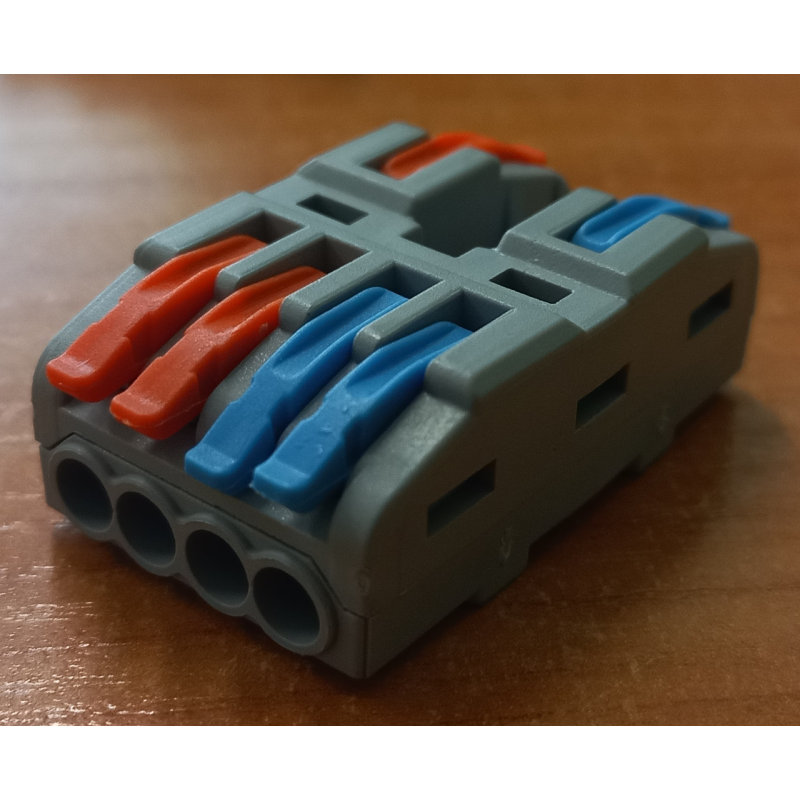 Клемa прохідна ENERGIO CMK-422-4 2-4від. із затискачем Клемa прохідна ENERGIO CMK-422-4 2-4від. із затискачем