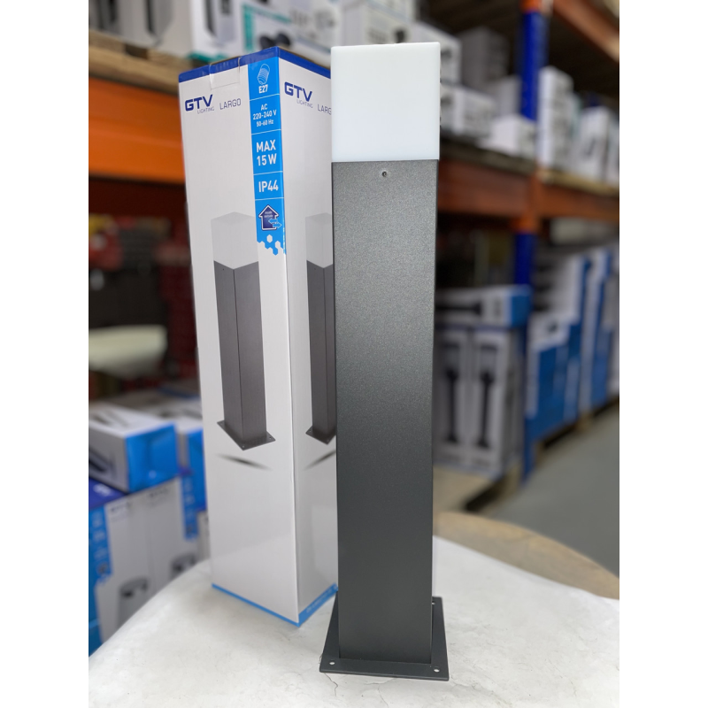 Світильник Садовий Largo-P 50, E27, Max.15W, Ip44, Столик, графіт (Os-Largp40-30) GTV Світильник Садовий Largo-P 50, E27, Max.15W, Ip44, Столик, графіт (Os-Largp40-30) GTV