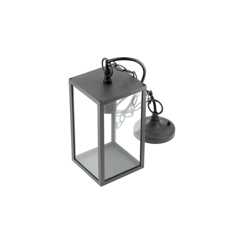 Світильник Садовий Підвісний Ventana, E27, Max.20W, Ip54, Чорний GTV Світильник Садовий Підвісний Ventana, E27, Max.20W, Ip54, Чорний GTV