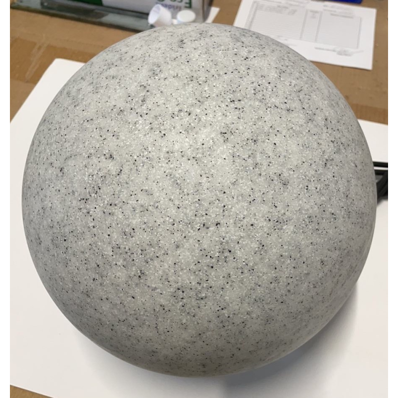 Світильник Садовий Куля Marmo, E27, макс. 20Вт, Ip65, D28см, Пластик (Os-Marmo28-00) GTV