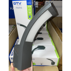 Світильник 10W Настінний Фасадний Світлодіодний Paris Led, Ip54, 140°, 4000K, Сірий (Ld-Par10W40Bc-10) GTV