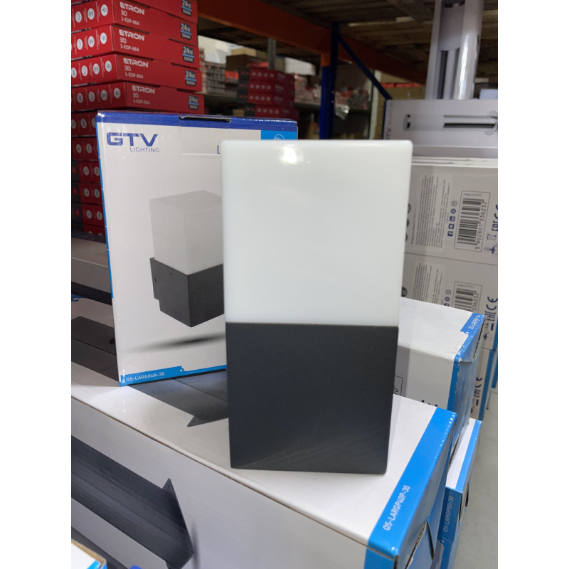 Світильник Садовий Бра Largo-Au, E27, Max.15W, Ip44, графіт (Os-Larg0Ua-30) GTV Світильник Садовий Бра Largo-Au, E27, Max.15W, Ip44, графіт (Os-Larg0Ua-30) GTV