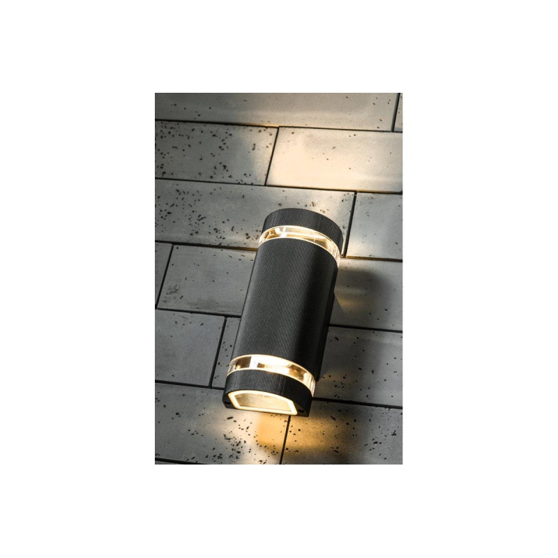 Світильник Фасадний Silva Подвійний, Gu10, Max.50W, Ip54, Чорний GTV Світильник Фасадний Silva Подвійний, Gu10, Max.50W, Ip54, Чорний GTV