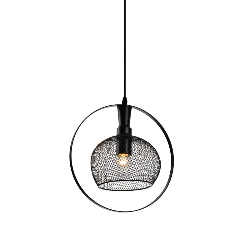 Підвісний світильник Decor Xalis 1, E27, Ip20, Ø 30 см, Чорний (Os-Xal1-10-Dec) GTV