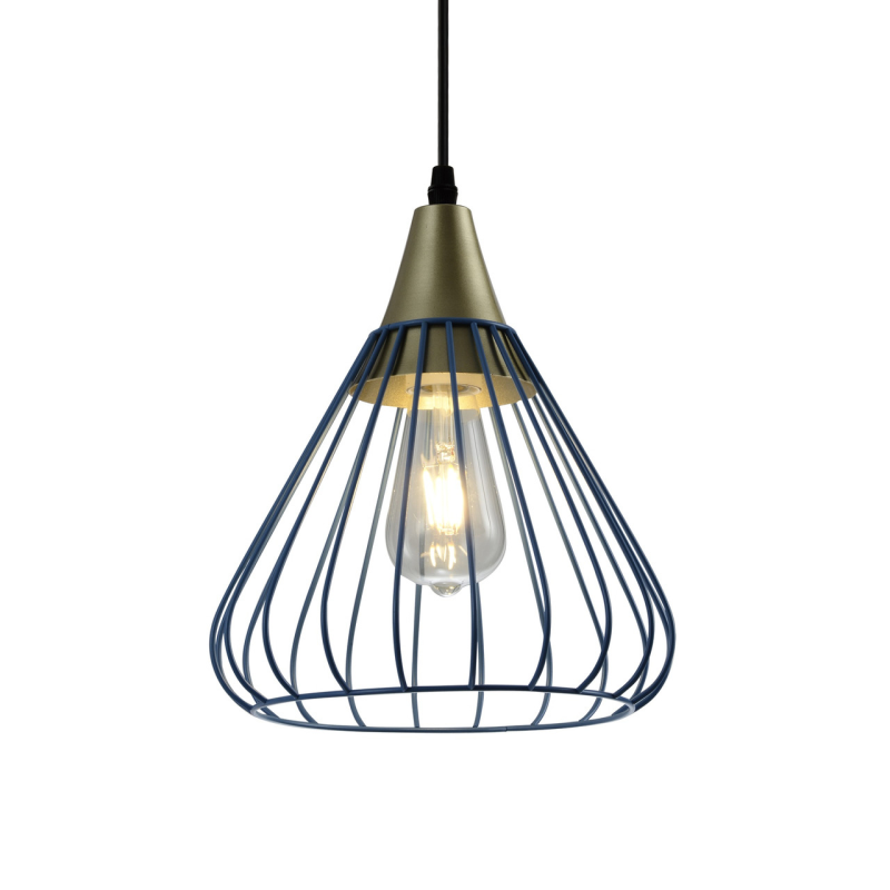 Підвісний Світильник Decor Tess, E27, Ip20, D24Cm, Синій (Os-Tess-25-Dec) GTV