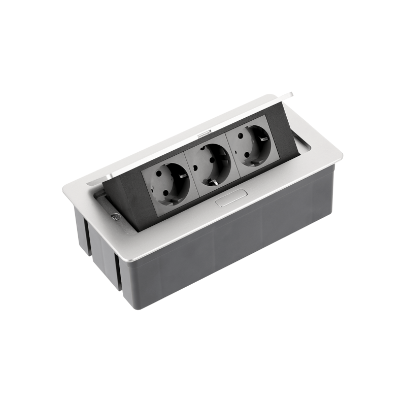 Подовжувач Вбудований Soft 3X гн. Schuko, Кабель 1,5М З мережевою Вилкою, Алюміній (Ae-Pbsc3Gs-53) GTV Подовжувач Вбудований Soft 3X гн. Schuko, Кабель 1,5М З мережевою Вилкою, Алюміній (Ae-Pbsc3Gs-53) GTV