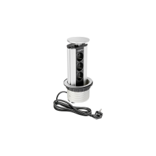 Подовжувач Для Офісу Ae-Bpw3Gs-80 (Вбудовується В Стіл), 3 гнізда Schucko, Срібний GTV