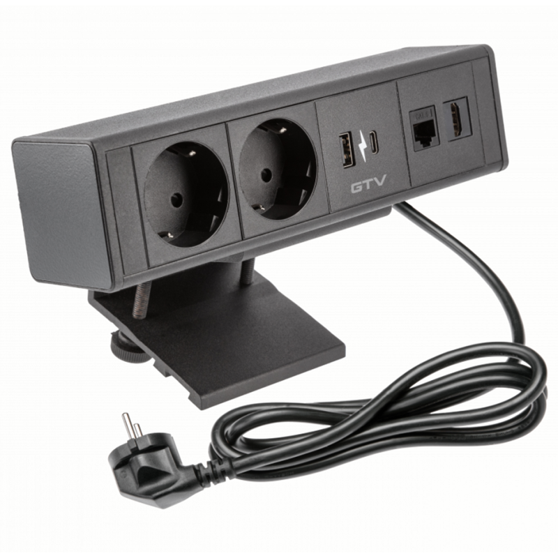 Подовжувач Прямокутний Накладний Bar, 2Xschuko, 1Xusb A, 1Xtype-C, 1Xrj45, 1Xhdmi, Кабель З вилкою 1,5М, Подовжувач Прямокутний Накладний Bar, 2Xschuko, 1Xusb A, 1Xtype-C, 1Xrj45, 1Xhdmi, Кабель З вилкою 1,5М,