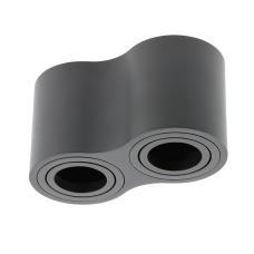 Світильник Подвійний Aveiro Duo Bis, Алюміній, 160X80X90мм, Ip20, Max.20W*2,Круглий, Чорний (Os-Avb80160Ok2-00) GTV