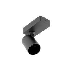 Світильник Santo, Алюміній, Ip20, Gu10, Max.20W, Одинарний, Круглий, Чорний (Os-San20Wok1-00) GTV