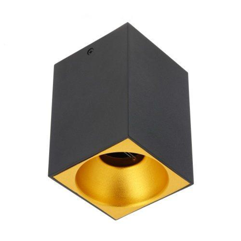 Світильник Tensa, Алюміній, 90X90X140, Ip20, Gu10, Квадрат, Чорний GTV Світильник Tensa, Алюміній, 90X90X140, Ip20, Gu10, Квадрат, Чорний GTV