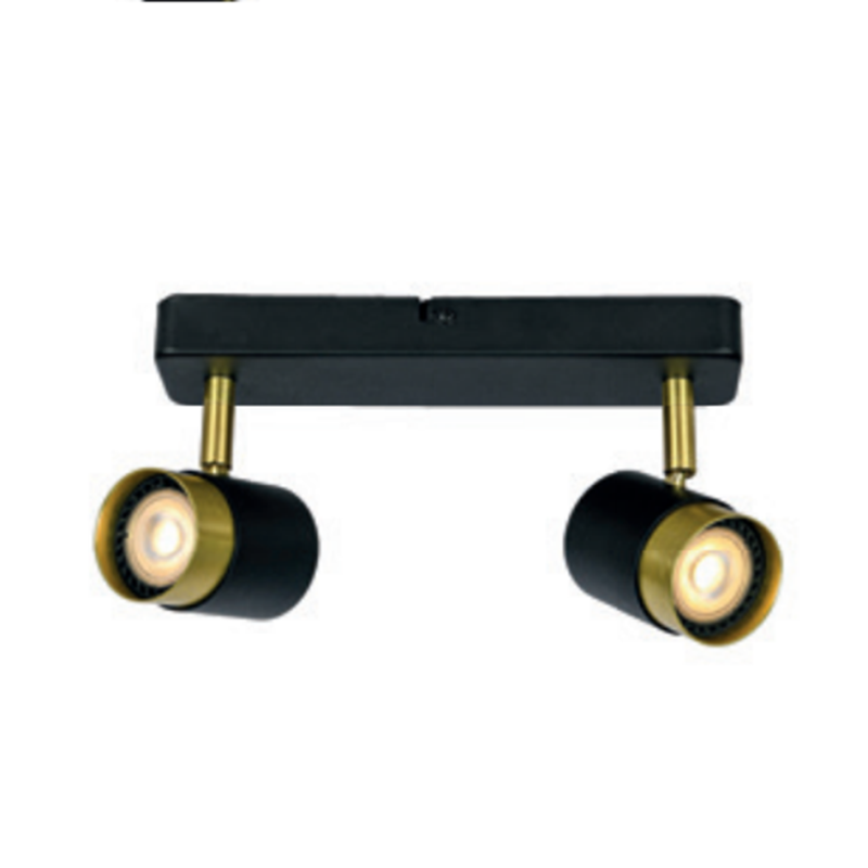 Світильник Подвійний Orio, Алюміній, Ip20, 2*Gu10, Max. 50W, Круглий, Чорний (Os-Ori-2Gu10-10) GTV Світильник Подвійний Orio, Алюміній, Ip20, 2*Gu10, Max. 50W, Круглий, Чорний (Os-Ori-2Gu10-10) GTV