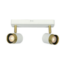 Світильник Подвійний Orio, Алюміній, Ip20, 2*Gu10, Max. 50W, Круглий, Білий (Os-Ori-2Gu10-00) GTV