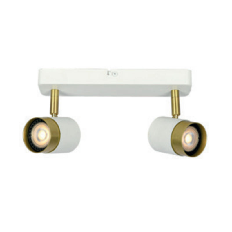 Світильник Подвійний Orio, Алюміній, Ip20, 2*Gu10, Max. 50W, Круглий, Білий (Os-Ori-2Gu10-00) GTV