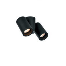 Світильник Поворотний Подвійний Lupo, Алюміній, Ip20, 2*Gu10, Max. 50W, Круглий, Чорний (Os-Lup-2Gu10-10) GTV