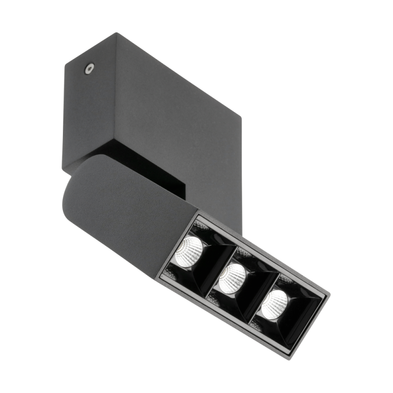 Світильник 8W Led Sierra 3 Роки гарантії, Ip20, 4000K, 48°, Чорний (Ld-Sra08Wc-Nb) GTV