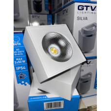 Світильник Led Bianco, 15W, Ip20, 4000K, 104Х101Х101, Квадрат, Білий, З Нахилом (Ld-Bnc15Wkb-Nb) GTV
