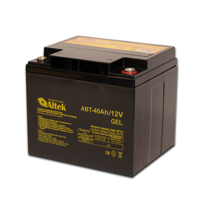 Акумулятор ALTEK ABT-40-12-GEL Акумулятор ALTEK ABT-40-12-GEL