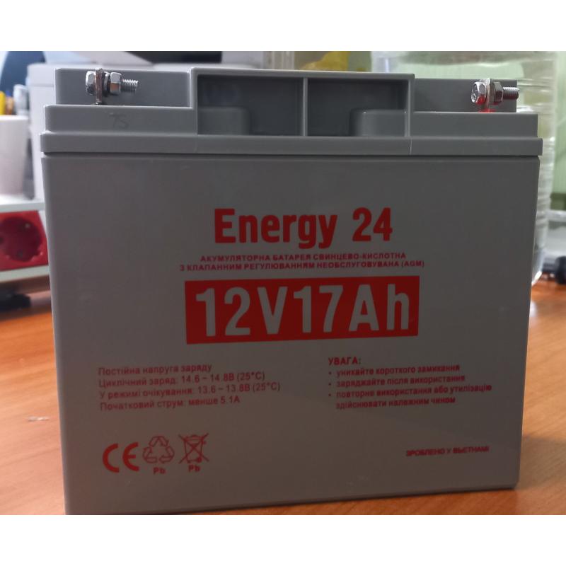 Акумулятор Energy 24 12V17AH АКБ 12v-17ah 12в 17Ач