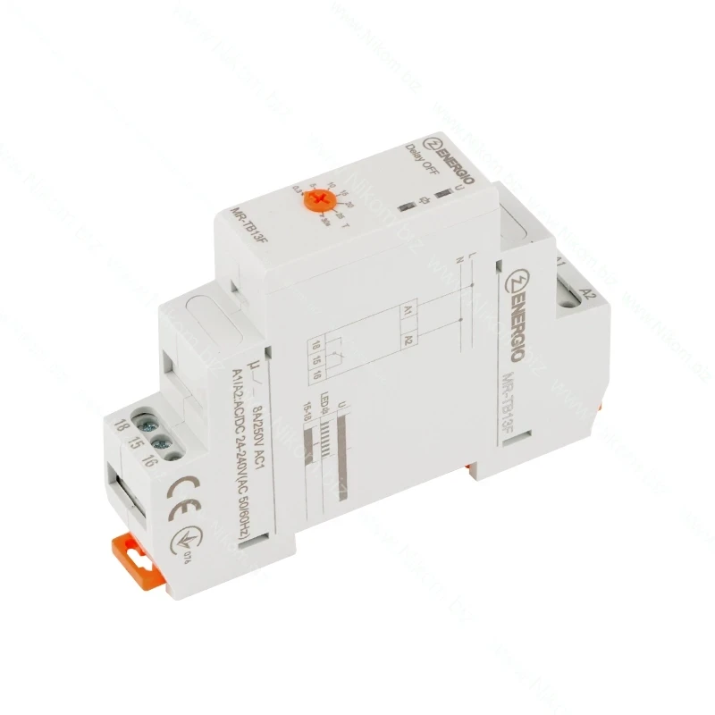 Реле Часу Tb13F Тимчасове Вмикання 0.3-30Сек При Подачі Напруги ENERGIO Реле Часу Tb13F Тимчасове Вмикання 0.3-30Сек При Подачі Напруги ENERGIO