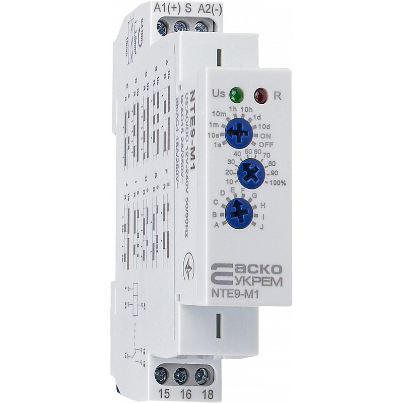 Реле Часу Tmf Багатофункціональне 0.1S-10D 24-240V Ac/Dc 1Кан ENERGIO Реле Часу Tmf Багатофункціональне 0.1S-10D 24-240V Ac/Dc 1Кан ENERGIO