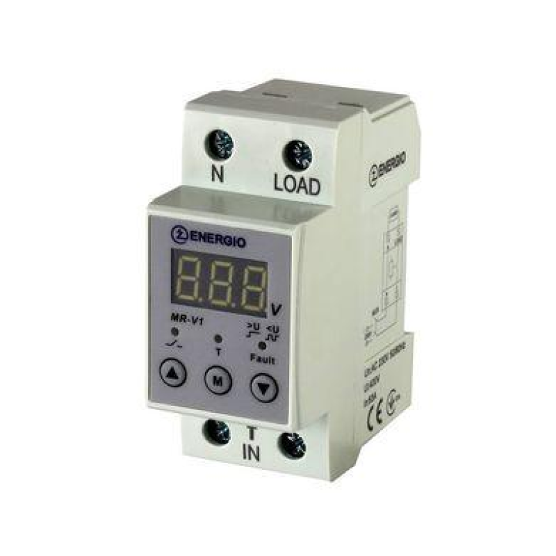 Реле Напруги V1 32A Однофазне ENERGIO