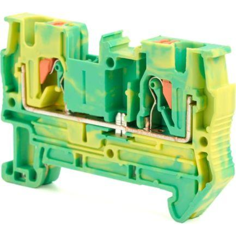 Клемна Колодка Набірна Pt 4мм2 1-Рівнева 1-1 На Din-Рейку Ж/З ENERGIO