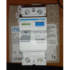 Пристрій захисного відключення УЗО Hager 2P 63A 300 мА AC CF264J