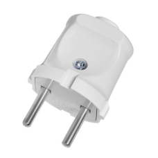 Вилка Побутова 10А Пряма Б/З Біла ENERGIO