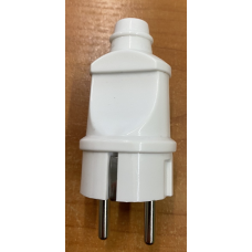 Вилка Побутова 16А Пряма З/К Біла ENERGIO