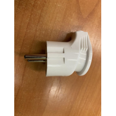 Вилка побутова Energio 16А Кутова с з/к біла