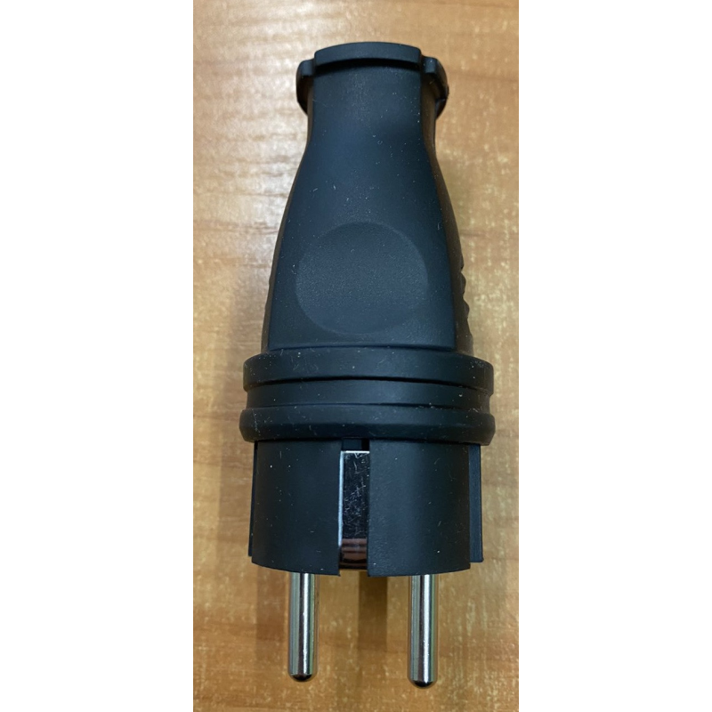 Вилка каучукова Energio 16А Пряма З/К ENERGIO