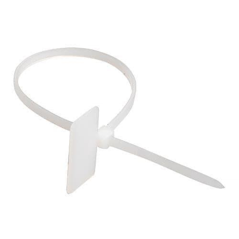 Кабельна Стяжка З маркуванням 3.2X215 Біла (100Шт) ENERGIO