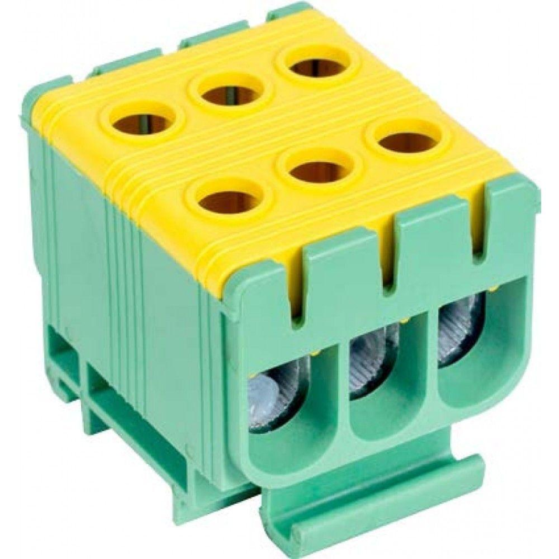 Клема Ввідна Силова Ipt 50мм2 На Din-Рейку Потрійна Ж/З ENERGIO