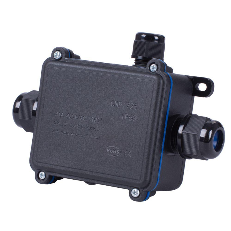 Коробка монтажна Водозахисна 78*63*34 1Вх 2Вих ENERGIO