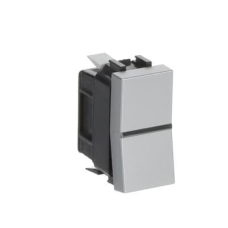 Вимикач 1-кл 1 мод.  Zenit сріблястий N2101 PL