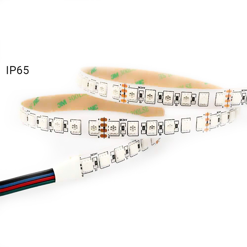 Герметична RGB стрічка Ustrip LED60-5050-RGB-24V-14.4W-IP65H мультиколірна