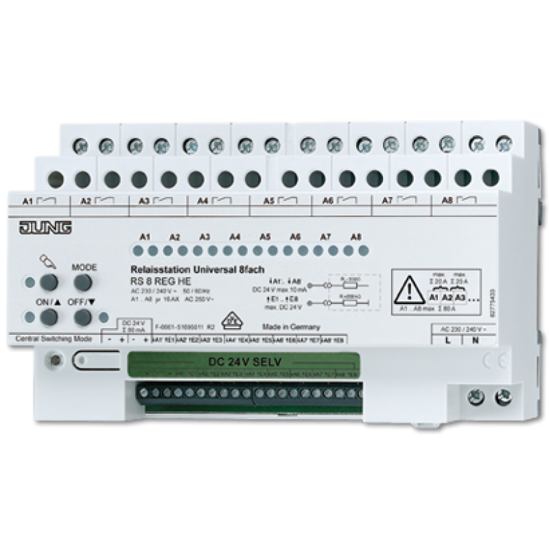 Релейна станція «універсальна», 8 груп RS8REGHE